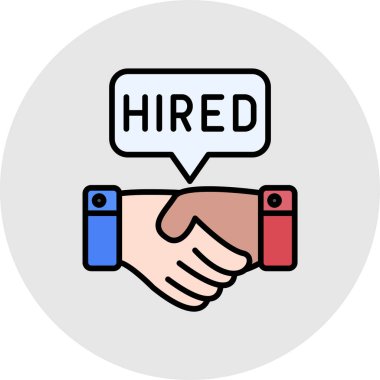 Kiralanan simge, vektör illüstrasyonu basit tasarım