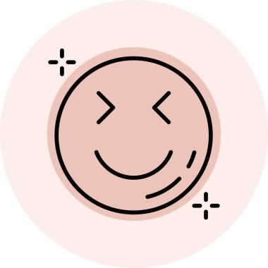 yüz ifade simgesi simgesi - taslak biçimi