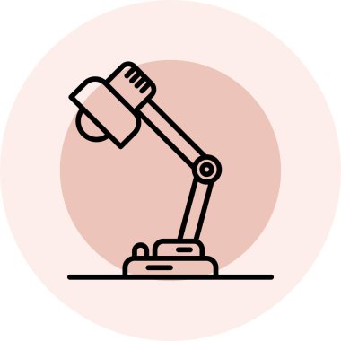 Robotik kol. Web simgesi basit illüstrasyon