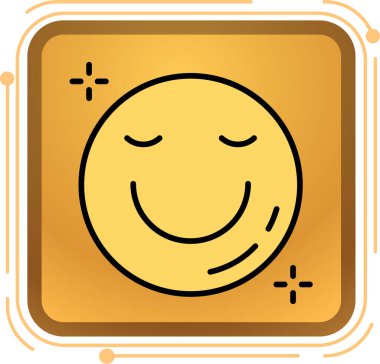 emoji. Web simgesi basit illüstrasyon