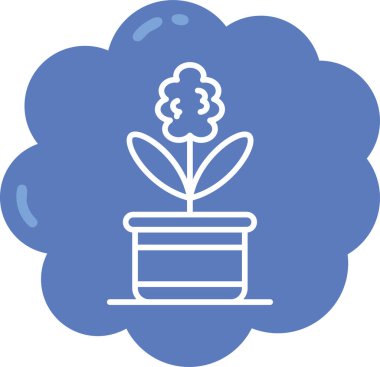 Bitki. Web simgesi basit tasarım