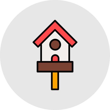 Emlak renkli vektör simgesi