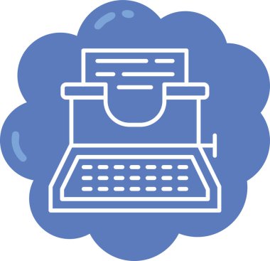 Bulut simgesi olan dizüstü bilgisayar. Basit resimleme