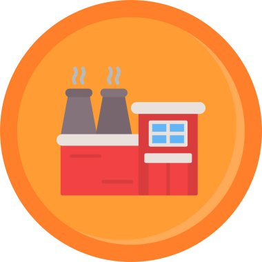 Kahve dükkanı. Basit illüstrasyon