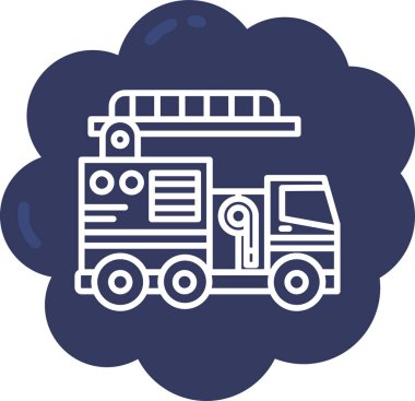 Otobüs simgesi. Web ve mobil için yol vektör simgelerinin basit illüstrasyonu