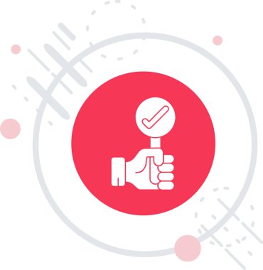 Beyaz arkaplanda satır işaretleme simgesi izole edildi. İşaretleme sembolü. Renkli taslak konsepti. vektör.