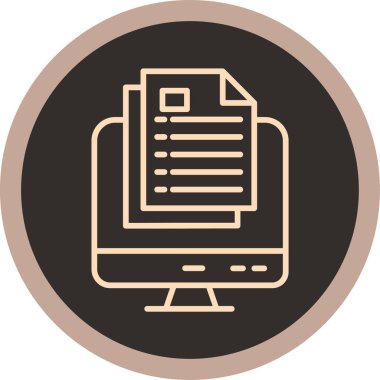 Vektör belgesi Simge illüstrasyonu