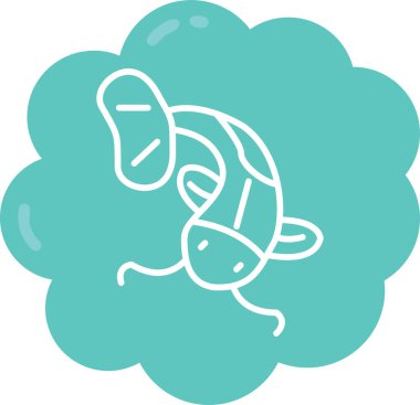 Kaplumbağa simge vektör çizim