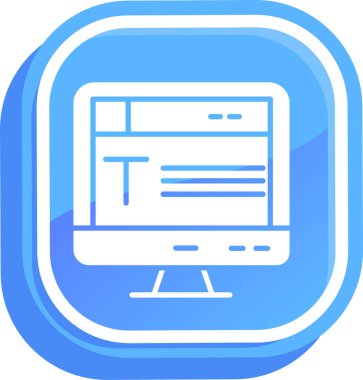 Tarayıcı pencere arayüzü simgesi - taslak biçimi