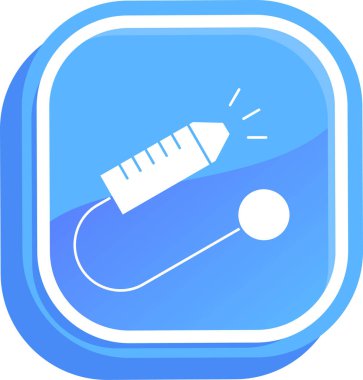 Bir kalem simgesinin vektör illüstrasyonu