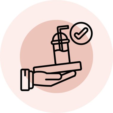 Vektör çizimi. Adamın biri elinde sprey tutuyor.