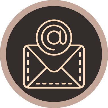 E- posta modern simgesinin vektör illüstrasyonu