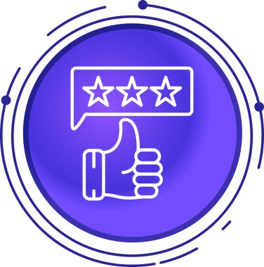 Geri besleme simgesi, vektör illüstrasyonu