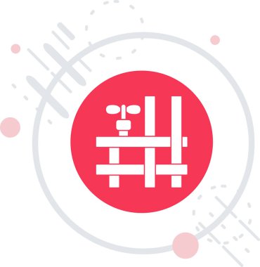 çizgi davul simgesi gri arkaplanda izole edildi. Müzik işareti. Ekipman sembolü. Renkli taslak konsepti. vektör.