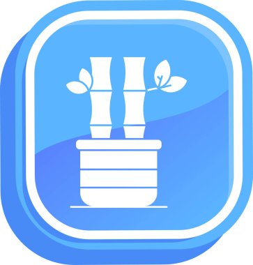 Çiçek. Web simgesi basit illüstrasyon