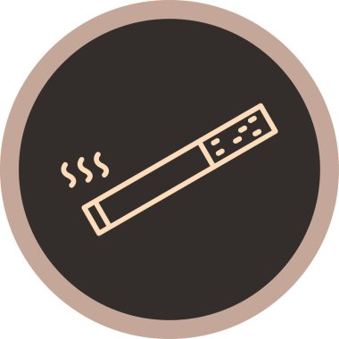 - Sigara. Web simgesi basit illüstrasyon