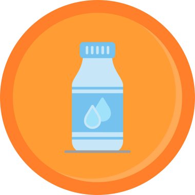 Şişe. Web simgesi basit bir illüstrasyon. vektör illüstrasyonu