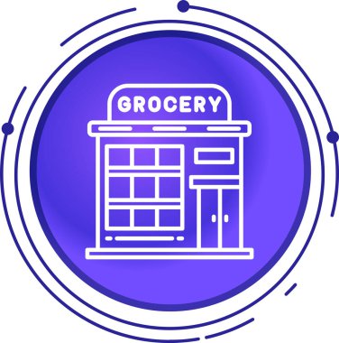 Alışveriş mağazası. Basit illüstrasyon