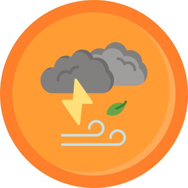 Bulut simgesi vektör illüstrasyonu