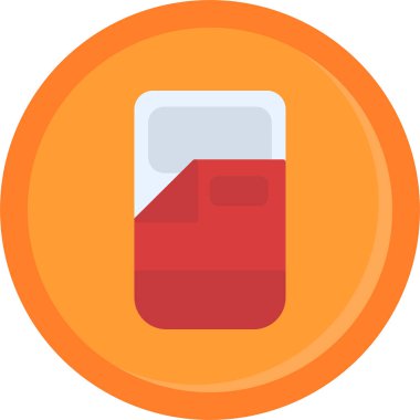 alkollü içecek ikonu düz stil