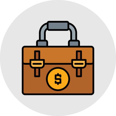 çanta çanta simgesi doldurulmuş taslak biçimi