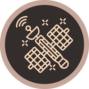 Modern b 'nin vektör illüstrasyonu uydunun simgesinden yoksun