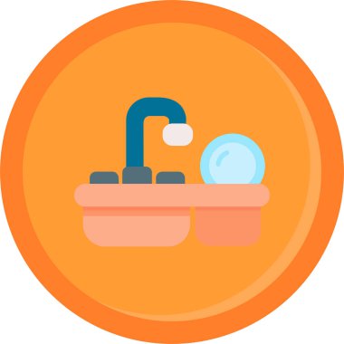 Banyo yap. Web simgesi basit tasarım