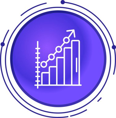 Vektör çizelgesi simgesi, basit illüstrasyon