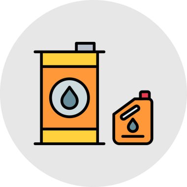 Petrol ve gaz ikonunun vektör illüstrasyonu