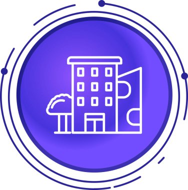 Beyaz arka planda izole edilmiş akıllı ev simgesine sahip çizgi evi. Uzaktan kumanda. Renkli taslak konsepti. vektör