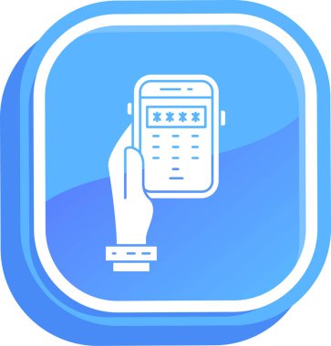 Mobil ödeme kutsal kişilerin resmi, vektör çizim