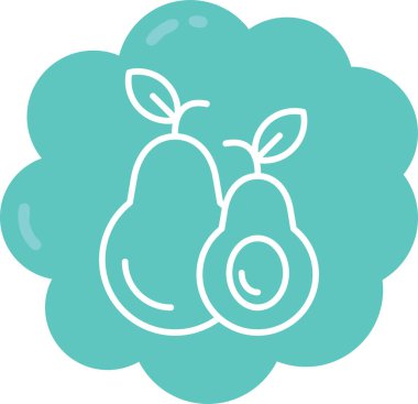 Meyve. Web simgesi basit illüstrasyon