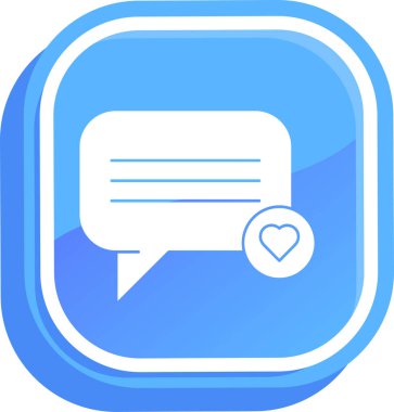 Sohbet ikonu. Vektör çizimi. Sohbet ikonu. ileti