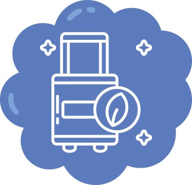 bagaj. Web simgesi basit illüstrasyon