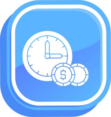 Saat simgesi, basit tasarım