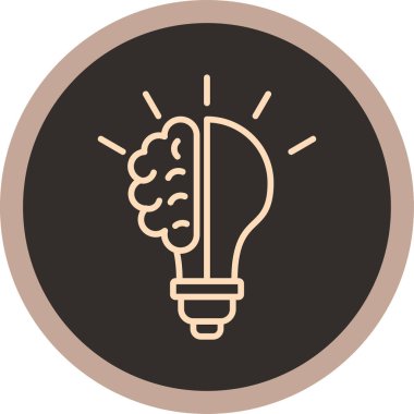 Ampul. Web simgesi basit tasarım