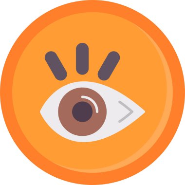 Göz simgesi, vektör illüstrasyonu