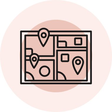 konum haritası simgesi tam - biçimi