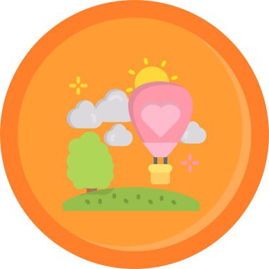 Balon simge vektör çizim