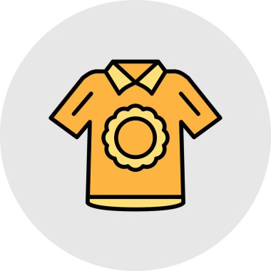 Bir çiçek simgesinin vektör illüstrasyonu