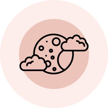 Modern bulut simgesinin vektör çizimi