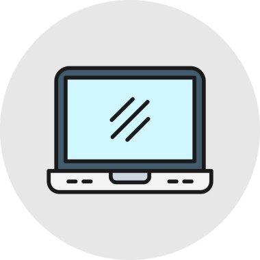 internet koruma vektörü renk simgesi