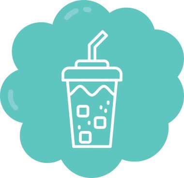 Bir fincan kahve ikonunun vektör çizimi