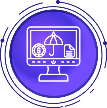 Bir web simgesinin vektör illüstrasyonu