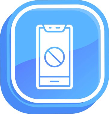 Telefon simgesi yok, vektör illüstrasyonu