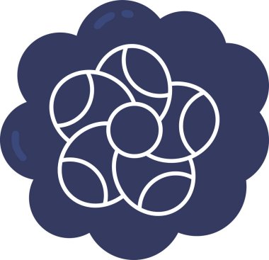 Çiçeğin vektör illüstrasyonu