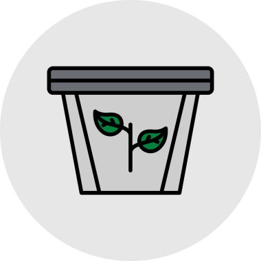 Bin simge vektör illüstrasyonu