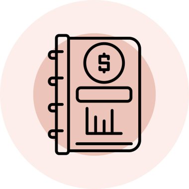 Para için. Web simgesi basit illüstrasyon