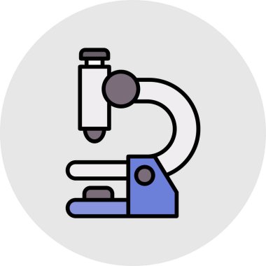 Kimya. Web simgesi basit illüstrasyon