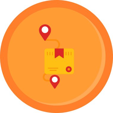 harita pin konumu simgesi düz biçimli